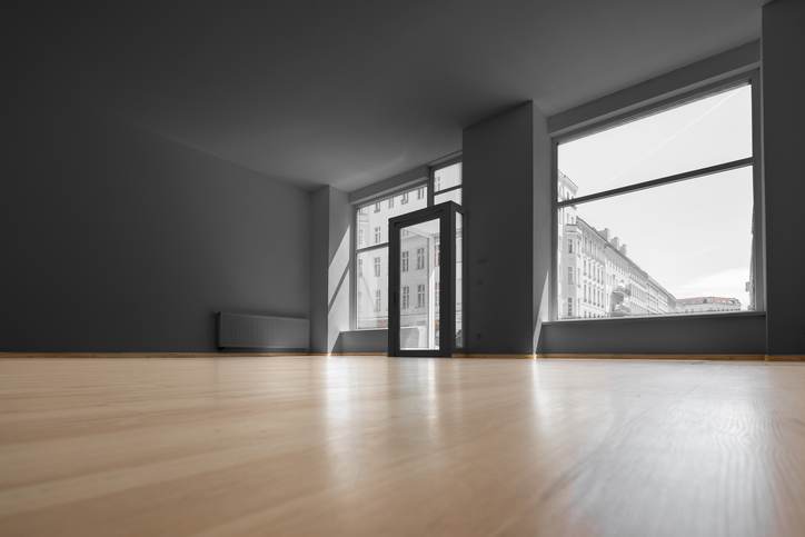 empty shop - vacant room with shopping window